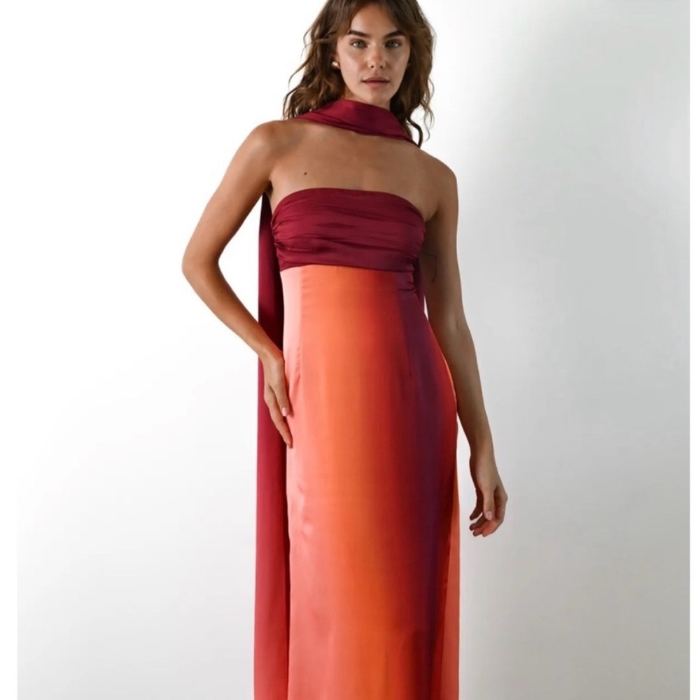 Vivia Scarf dress Yellow The Label